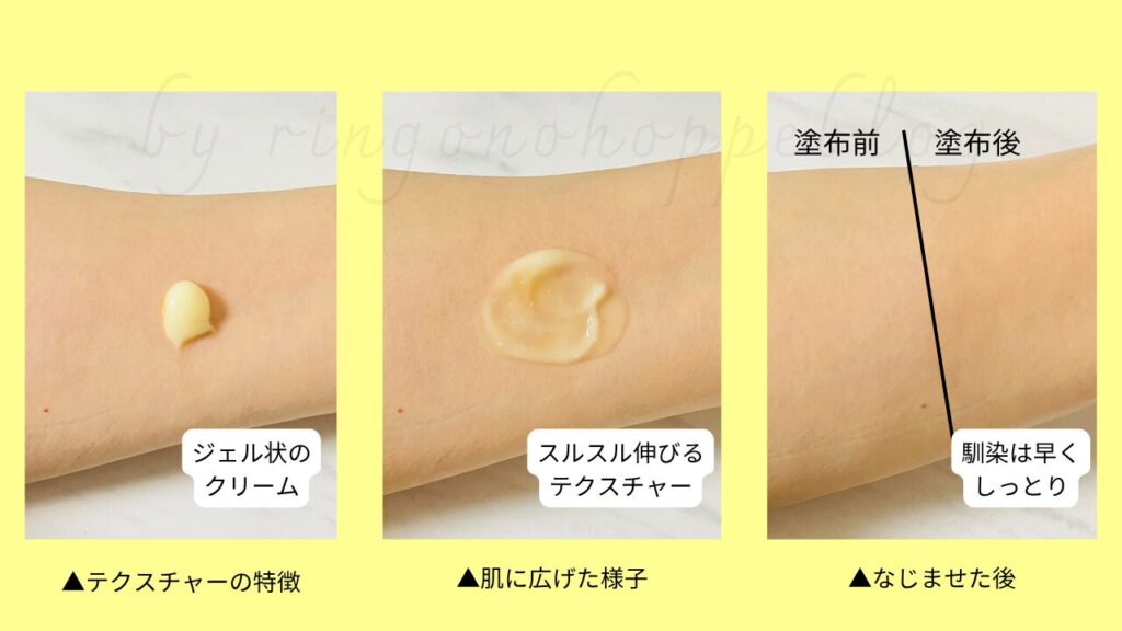 b.clinicx ナイアシンアミド5%ボディローションテクスチャー画像